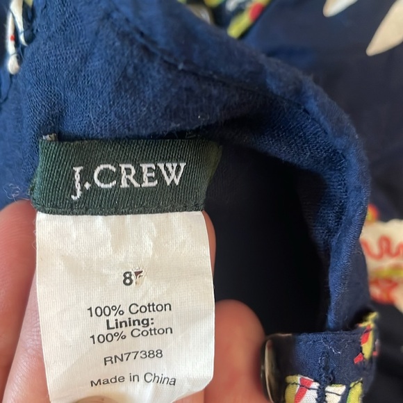 J Crew Sea Creatures Light Cotton Button-Back Beach Top 2006 - Picture 5 of 6